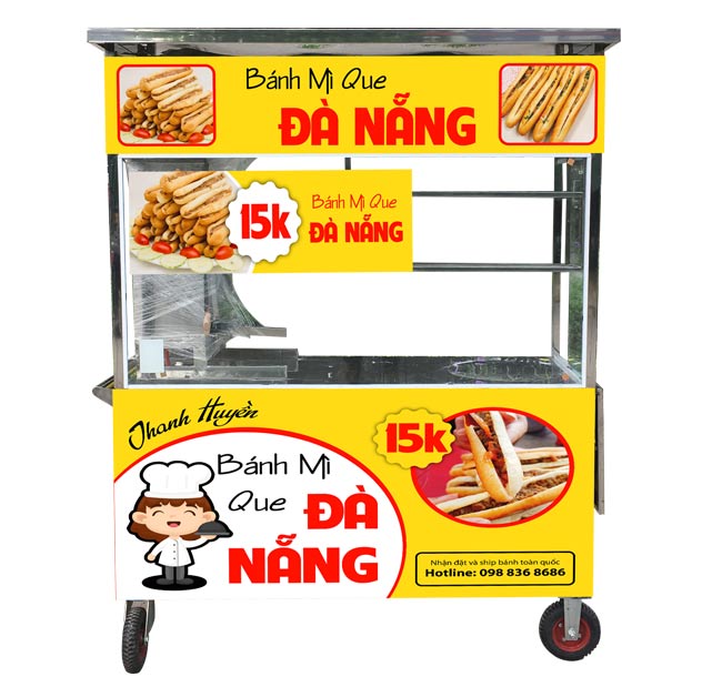 Mẫu Xe Bánh Mì Inox Đẹp