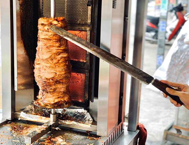 nướng thịt ướp gia vị doner kebab